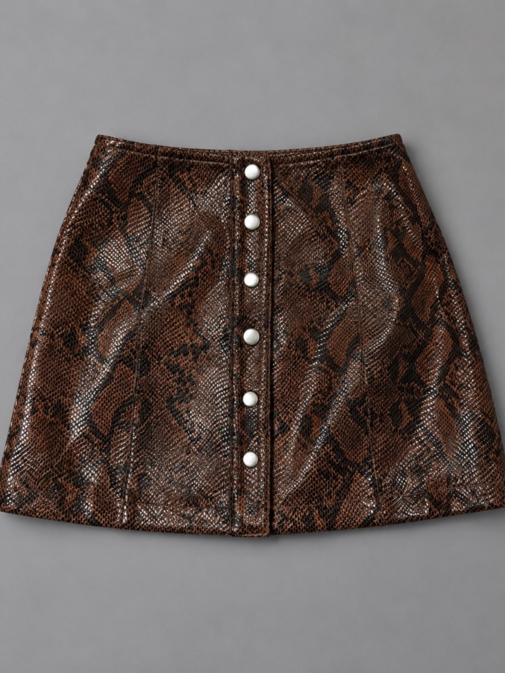 ASTR The Label Snakeskin Mini Skirt – Size XS
